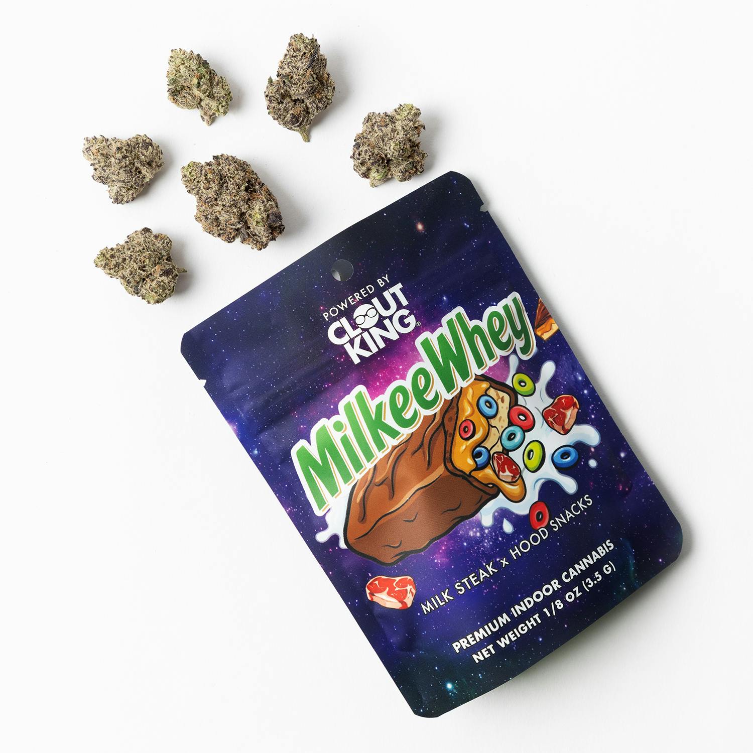 Clout King - Pre-Pack Flower - (3.5g) - Hybrid - **MILKEE WHEY**
