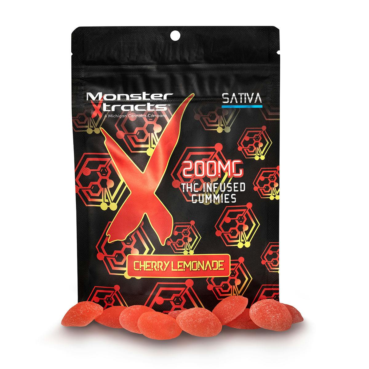 Monster Xtracts - Gummies - (200mg) - Sativa - **CHERRY LIMEADE** (6/$20)