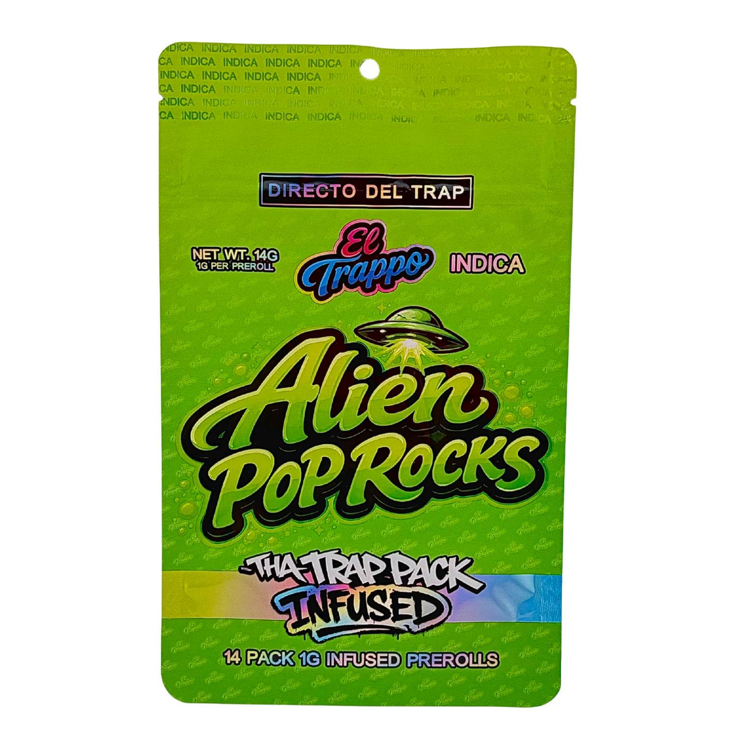 El Trappo - 14pk 1g Infused Prerolls - (14g) - Indica - **ALIEN POP ROCKS**