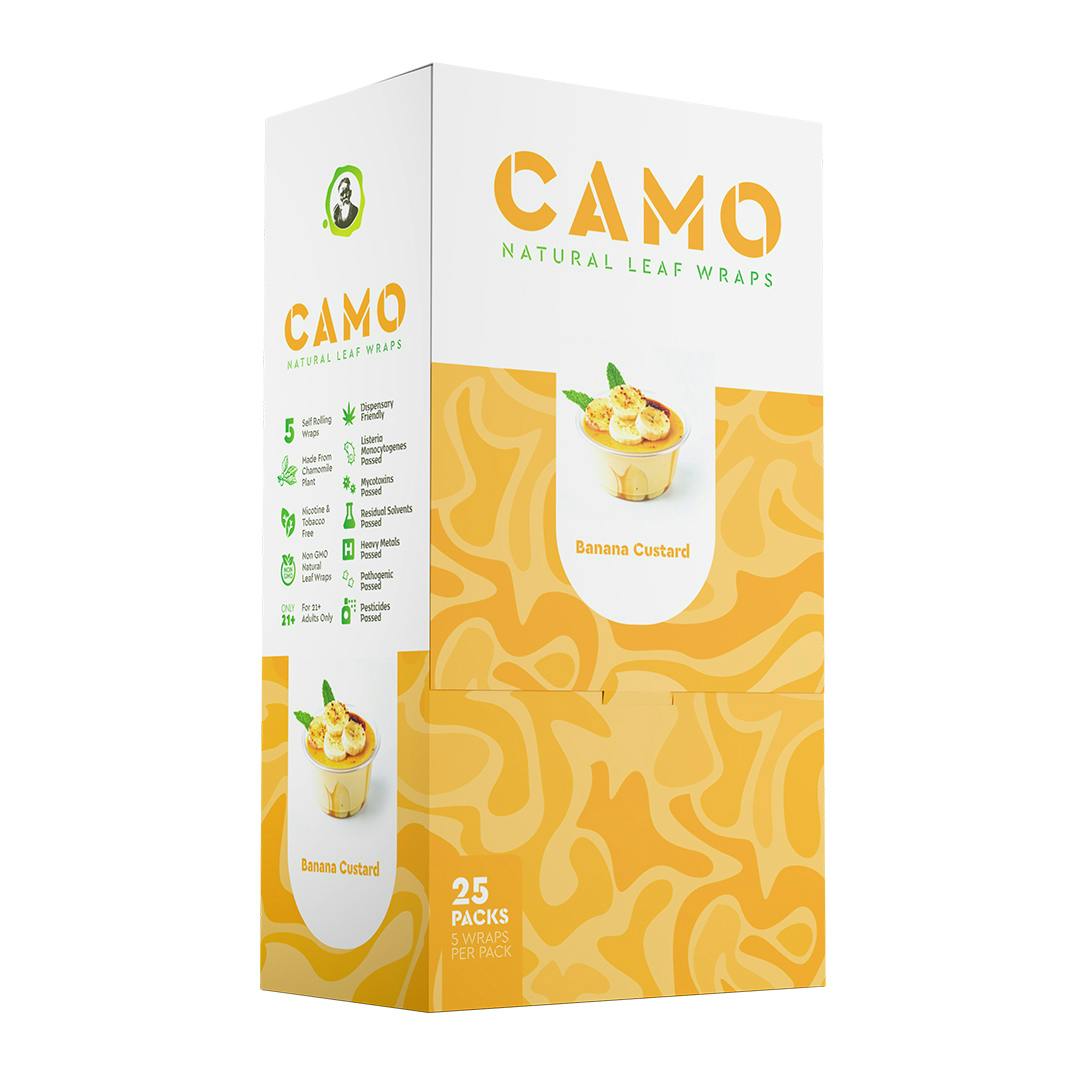 Camo - 5pk Natural Leaf Wraps - **BANANA CUSTARD**