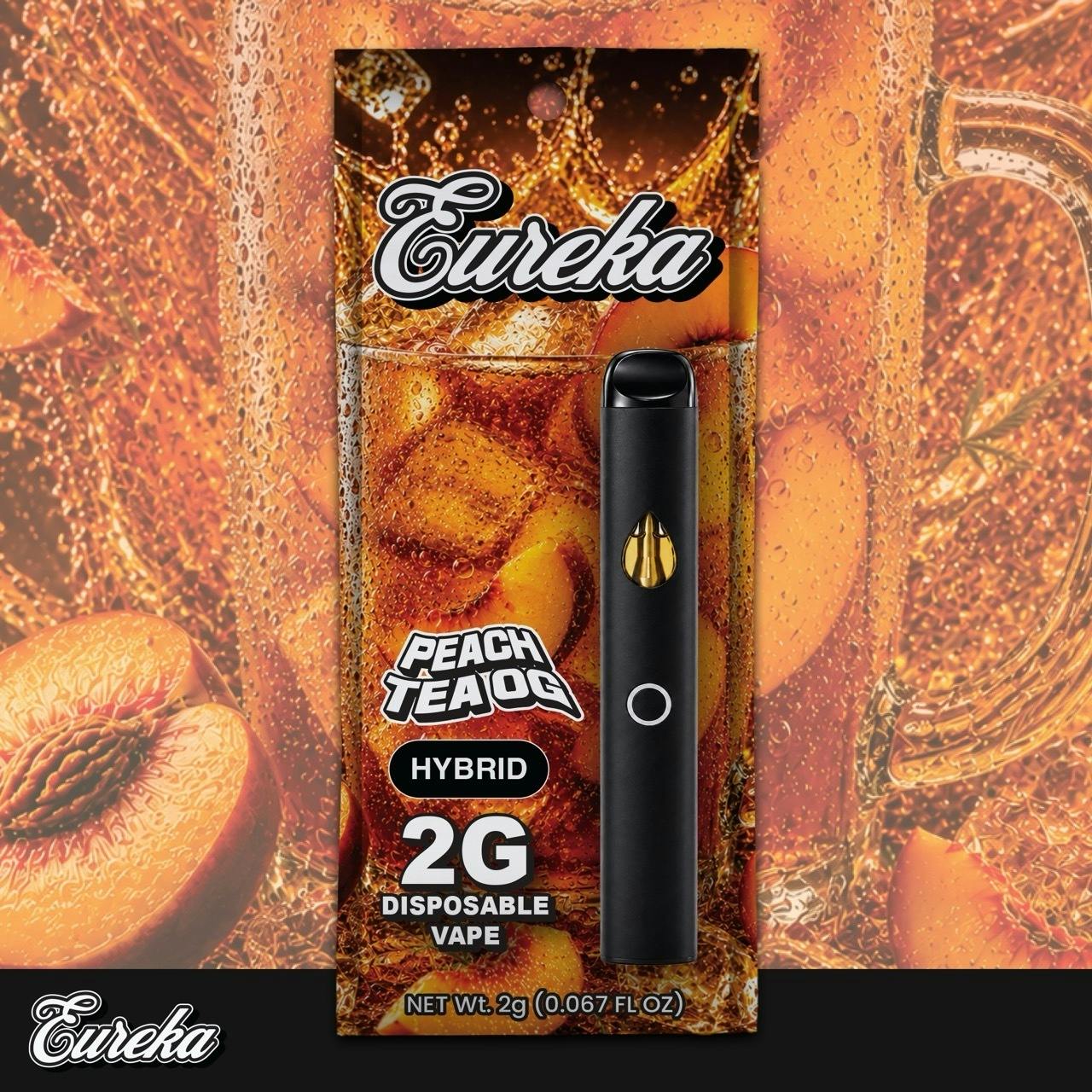 Eureka - Disposable Vape - (2g) - Hybrid - **PEACH TEA OG** (2/$24)