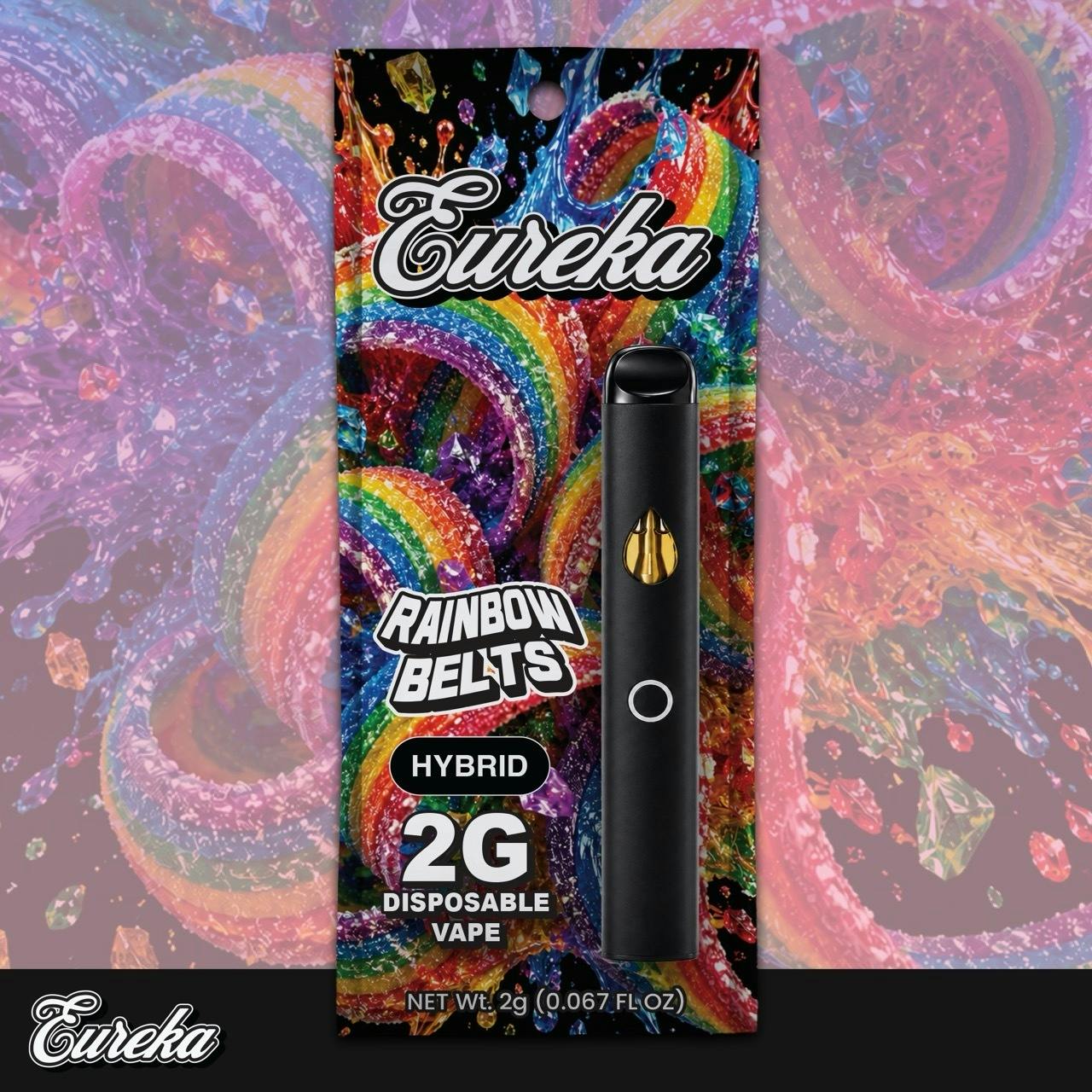 Eureka - Disposable Vape - (2g) - Hybrid - **RAINBOW BELTS** (2/$24)