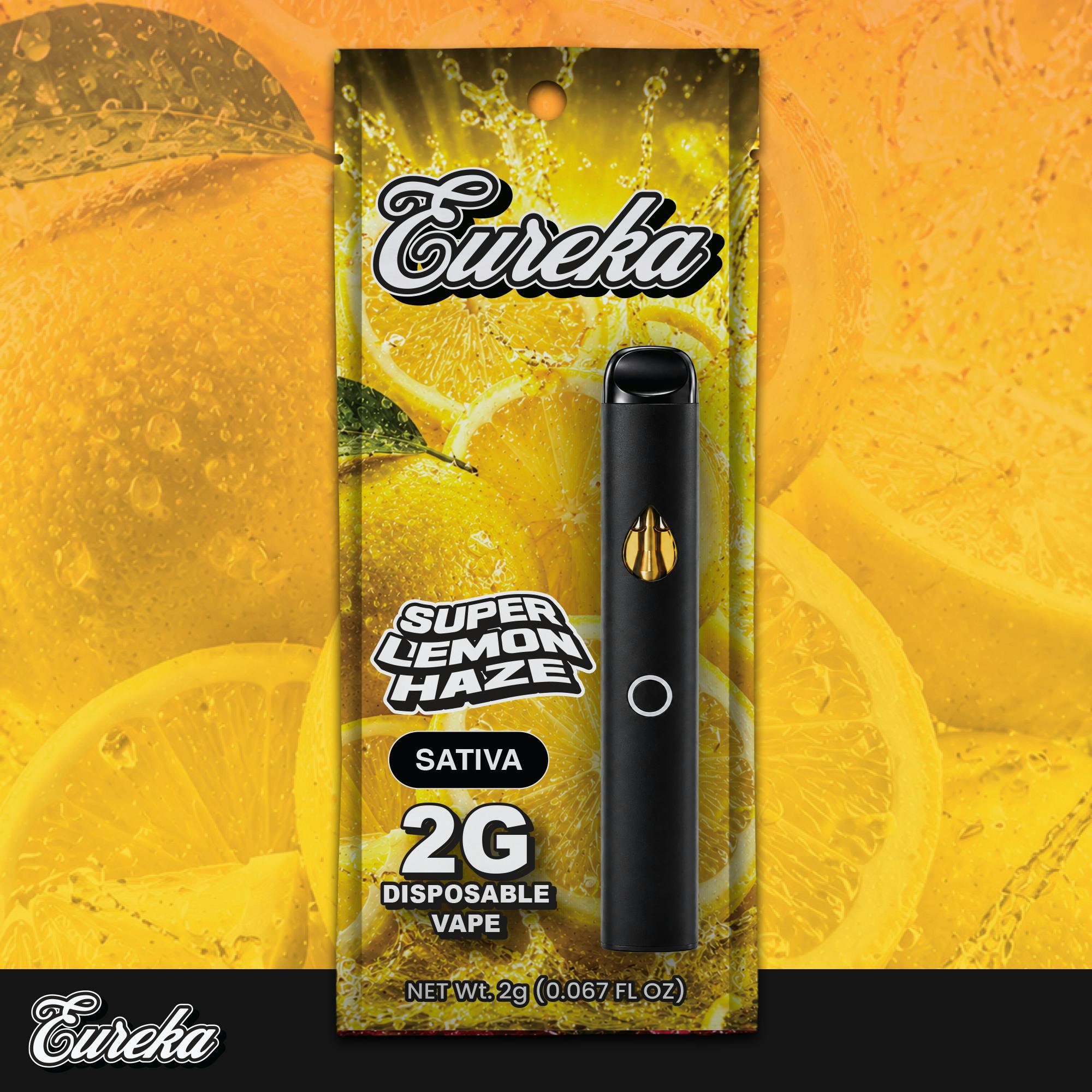 Eureka - Disposable Vape - (2g) - Sativa - **SUPER LEMON HAZE** (2/$24)