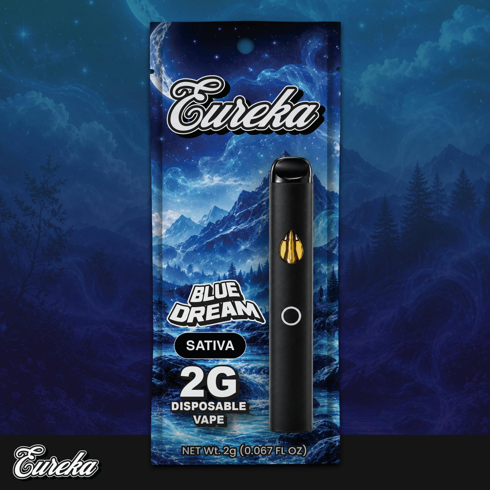 Eureka - Disposable Vape - (2g) - Sativa - **BLUE DREAM** (2/$24)
