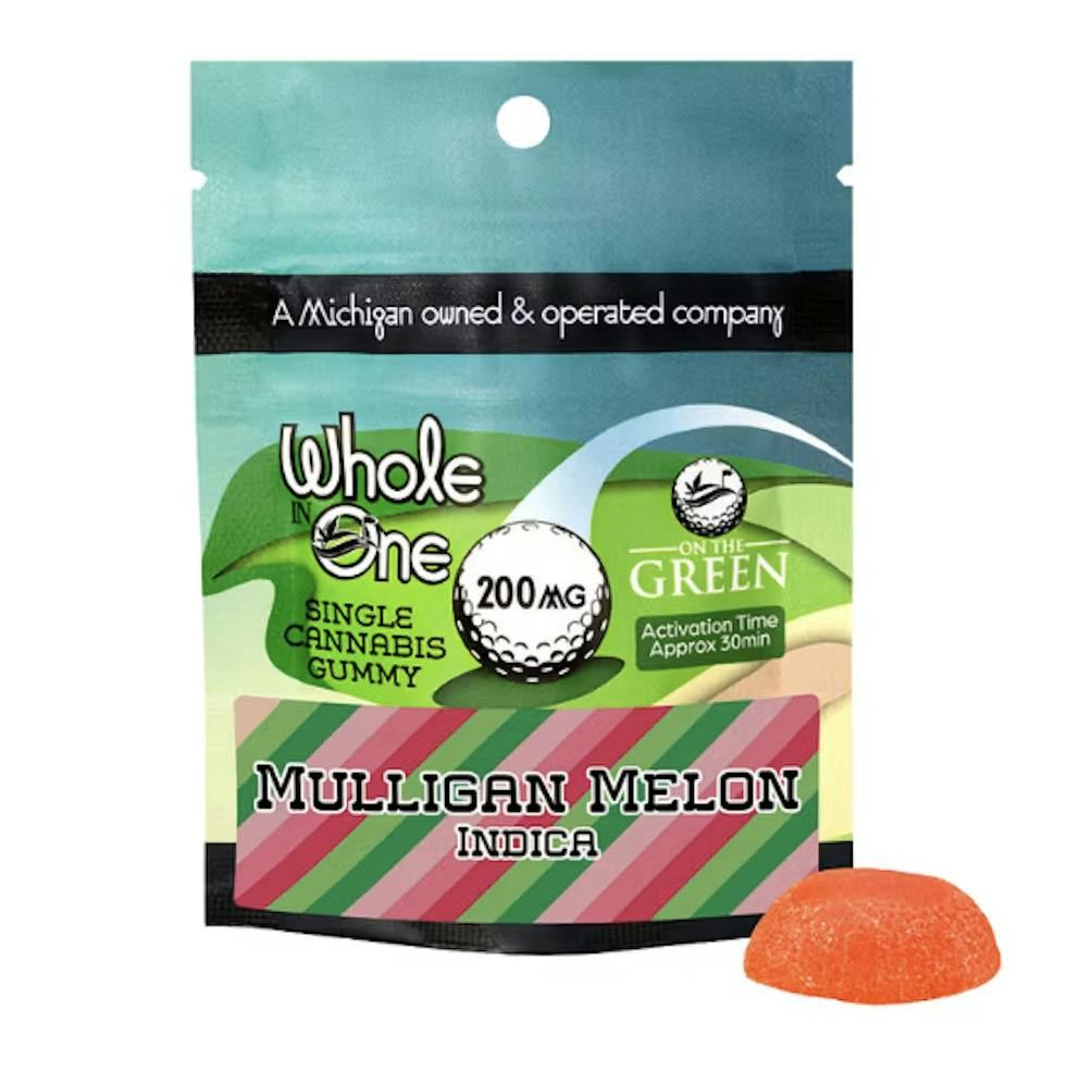 Monster Xtracts - Whole In One Single Gummy - (200mg) - Indica -**MULLIGAN MELON** (6/$20)