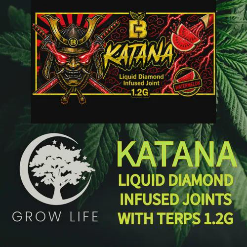 Katana Liquid Diamond Infused Pre-Roll Banana 1.2g (REC)