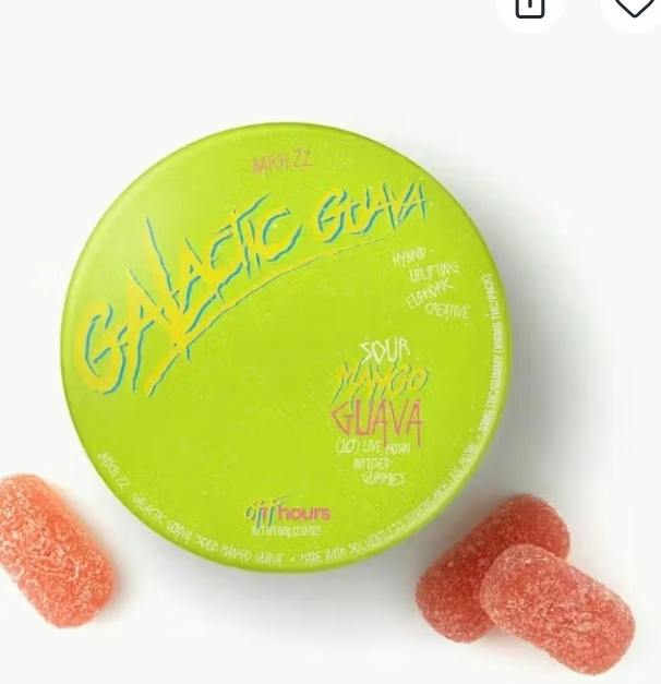 Off hours - Live Rosin Gummies Batch 022 - Galactic Guava "Sour Mango Guava"
