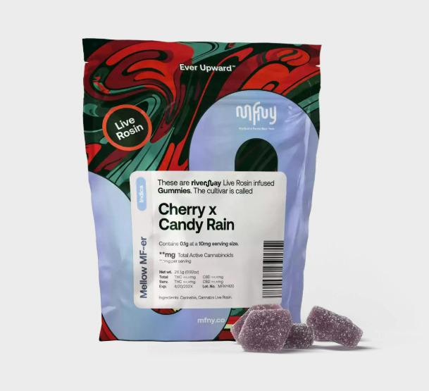 MFNY - Cherry x Candy Rain Live Rosin Gummies | 10 pk