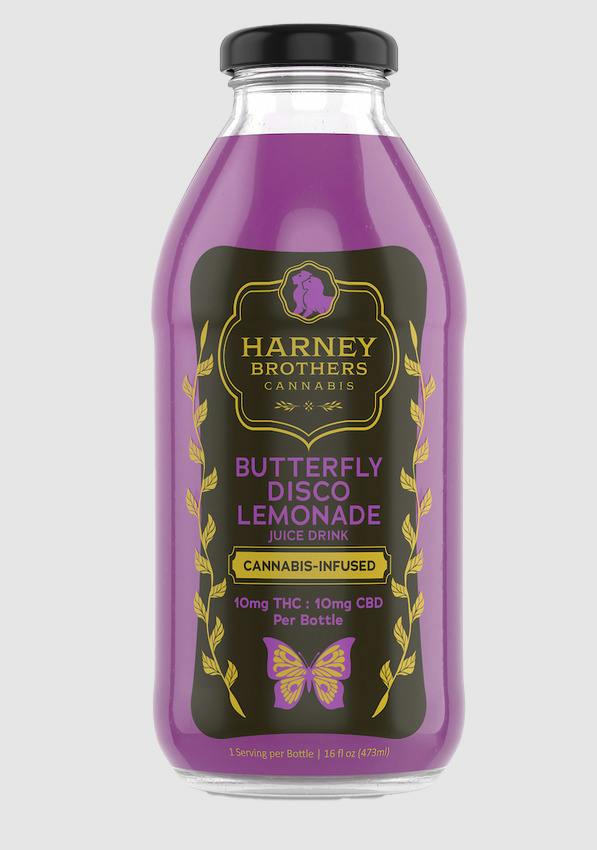 Harney Brothers Cannabis - Butterfly Disco Lemonade Bottle - 10mg