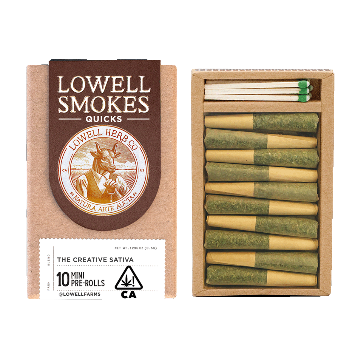 Lowell Herb Co. - The Creative Sativa Preroll QUICKS 10pk