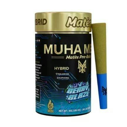 Muha Meds - Berry Blaze Mates Infused Pre Rolls 3g - 3 g