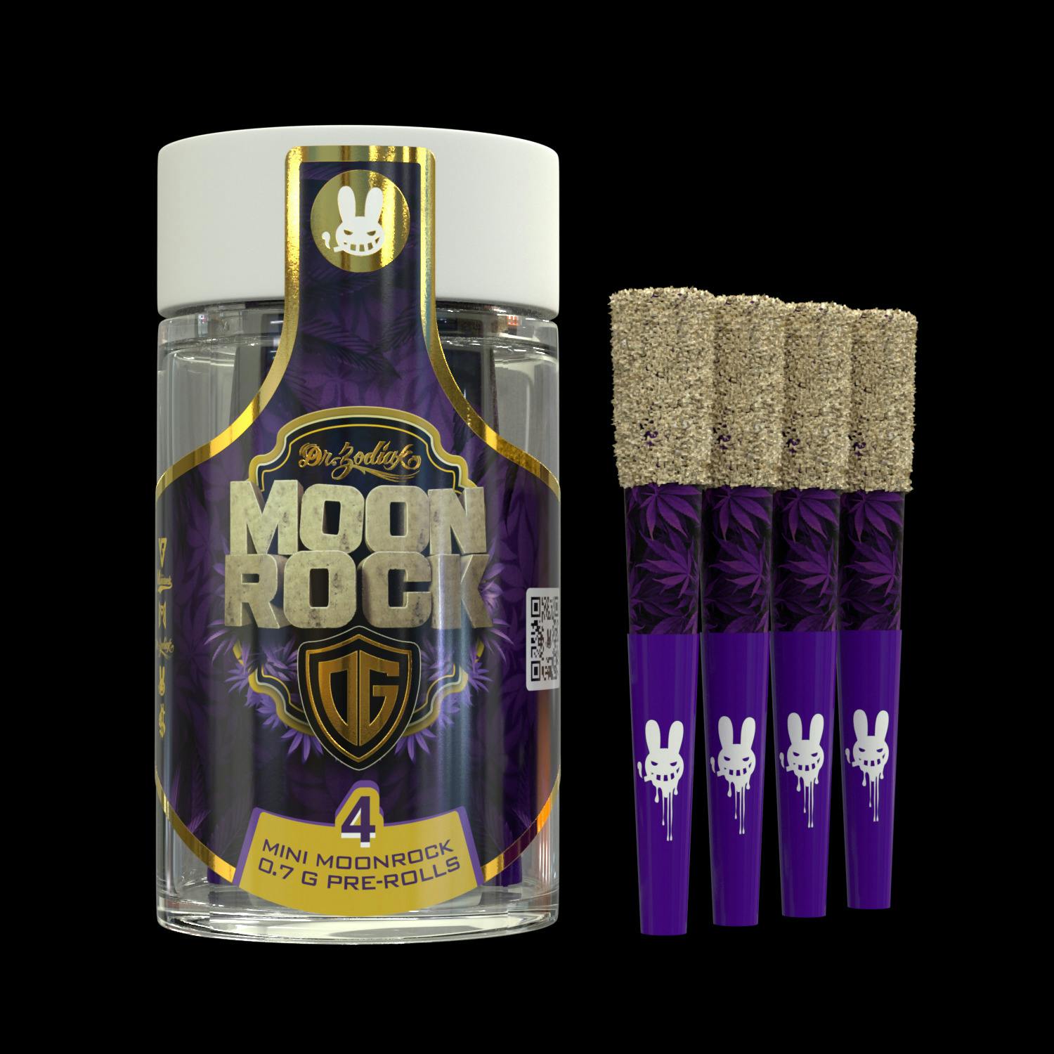 Dr. Zodiak's Moonrock Infused Preroll .7g (4pk) - OG