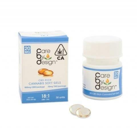 Care By Design Soft Gels 18:1 10ct