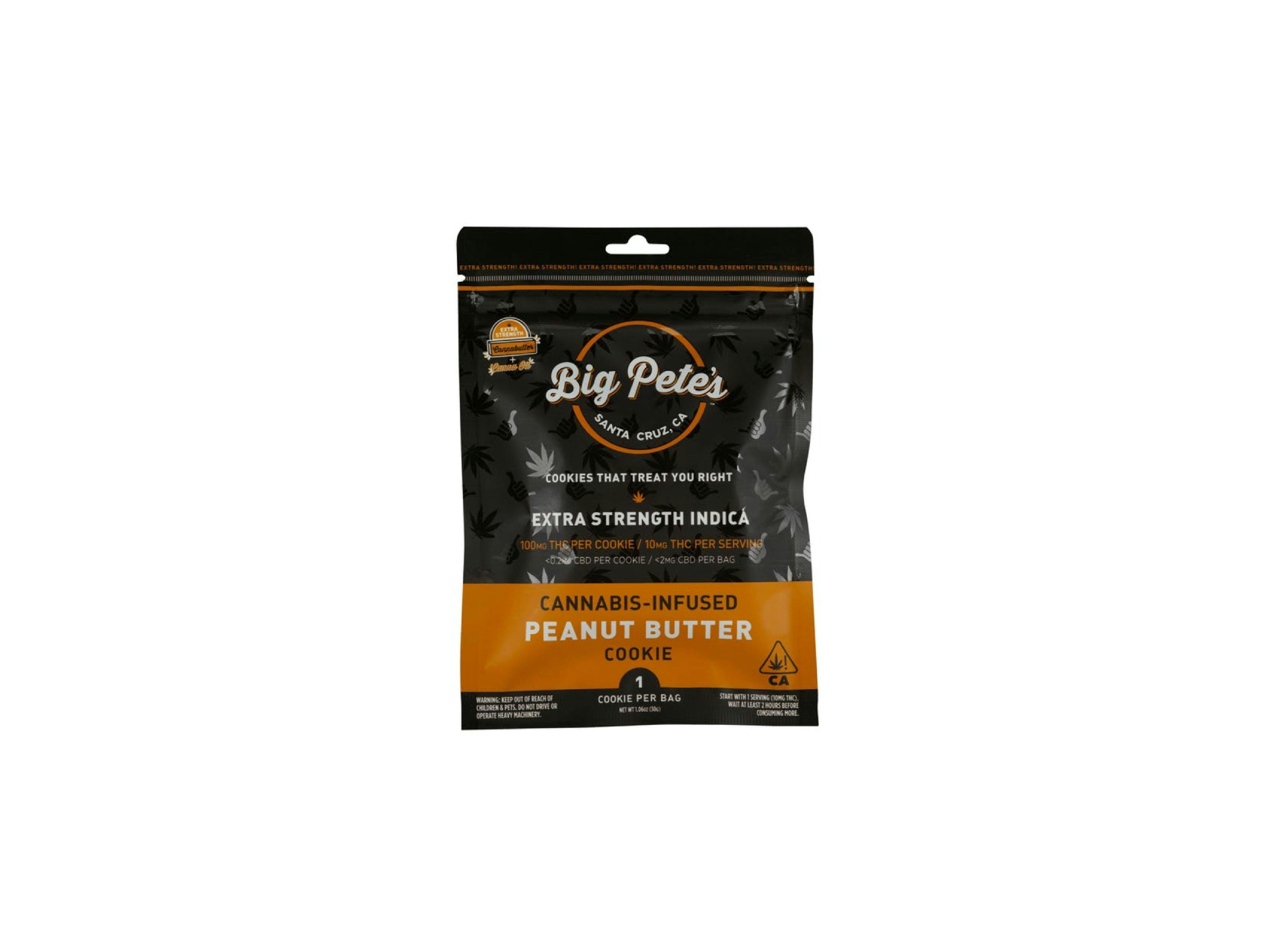 Big Petes Extra Strength Cookie PB INDICA 100mg