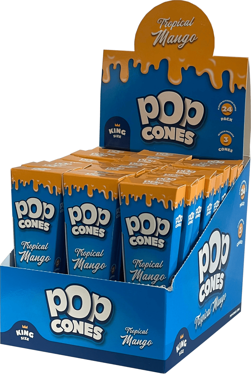 Pop King Size Pre-Rolled Cones - Tropical Mango