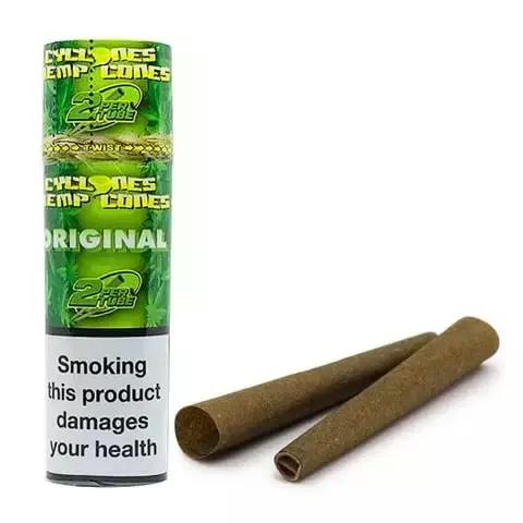 Cyclone Hemp Cones With Dank 7 Tip - Cyclone Hemp Cones Mean Green 2pk