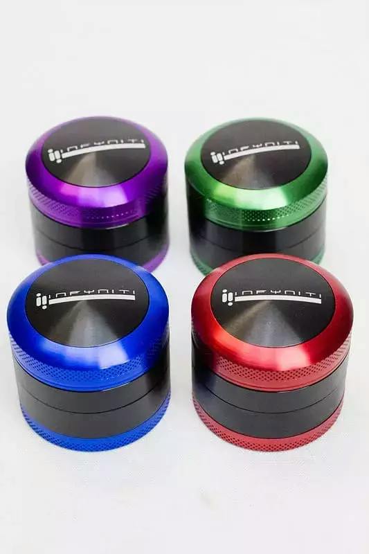 Infynity 4pc Aluminum Grinder Medium Assorted Colors