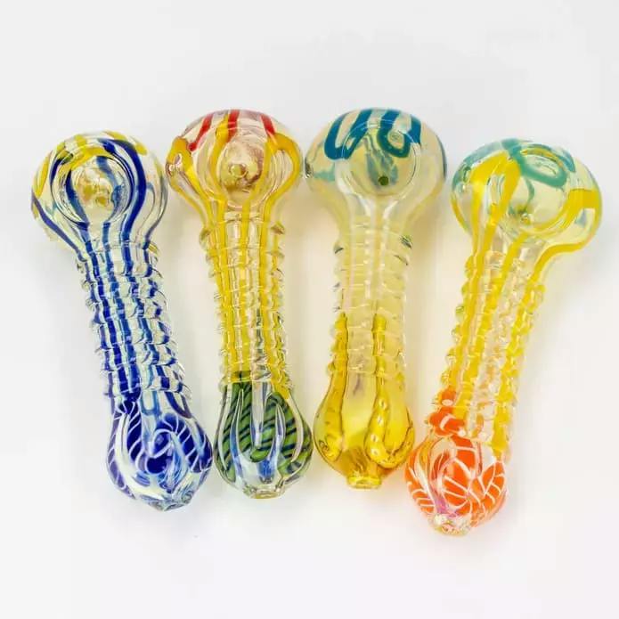 softglass hand pipe - Assorted Sizes - 5.5" softglass hand pipe