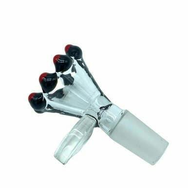 14mm Octagon Bead Glass Bowl with Handle