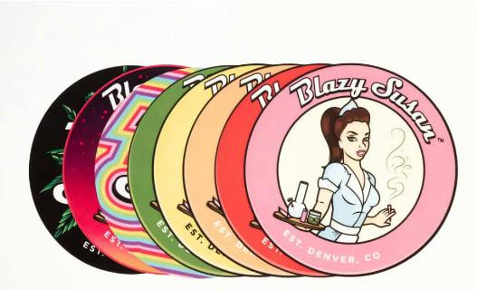 Blazy Susan Round Silicone Dab Mats - Assorted Colors - Blazy Susan Round Silicone Dab Mats (Pink)