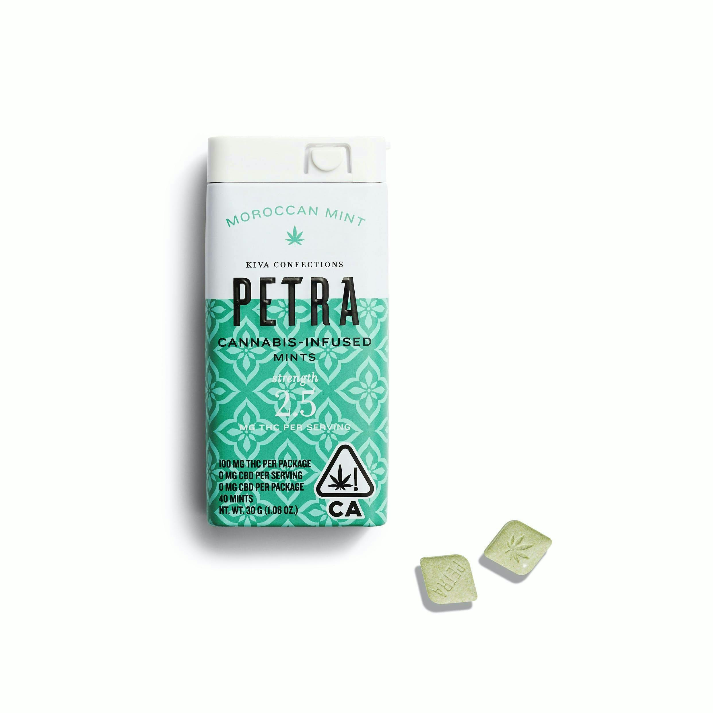 Petra Mints | Moroccan Mint | 100mg | 40ct | 2.5mg/ea by PETRA