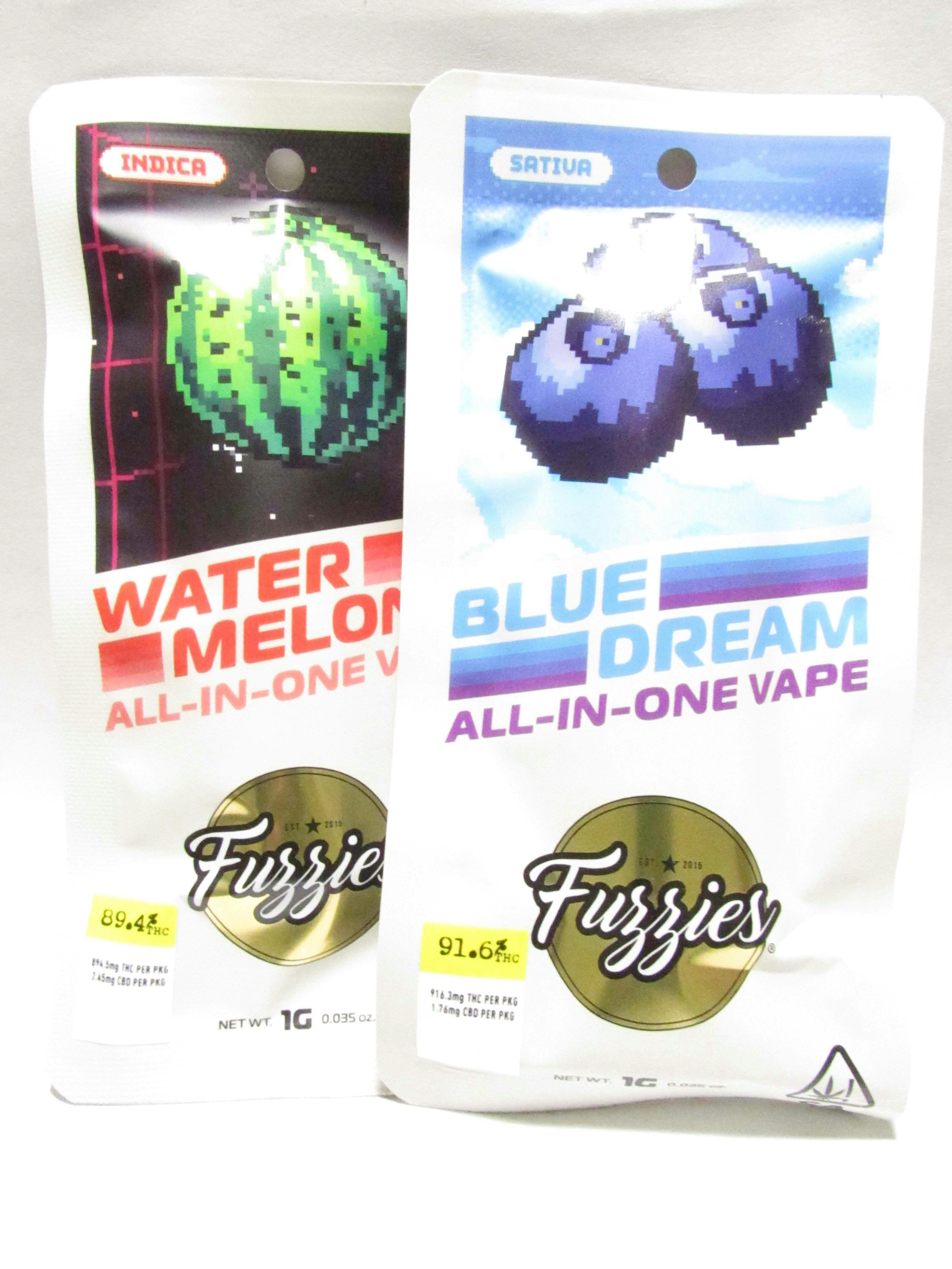 Fuzzies - Fuzzies 1g All-In-One Vapes - Watermelon Z (I)