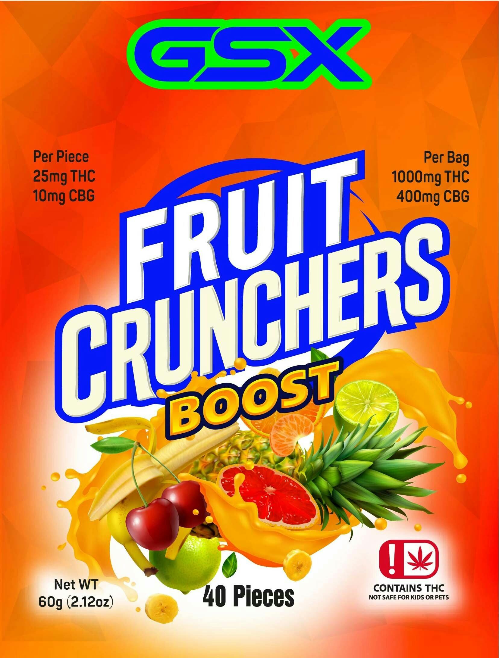 GSX | Crunchers Boost 1000mg THC 400mg CBG