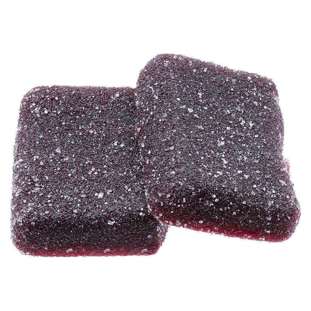 Real Fruit Elderberry Indica Gummies 2:1 THC:CBN Soft Chews - 2 Pack