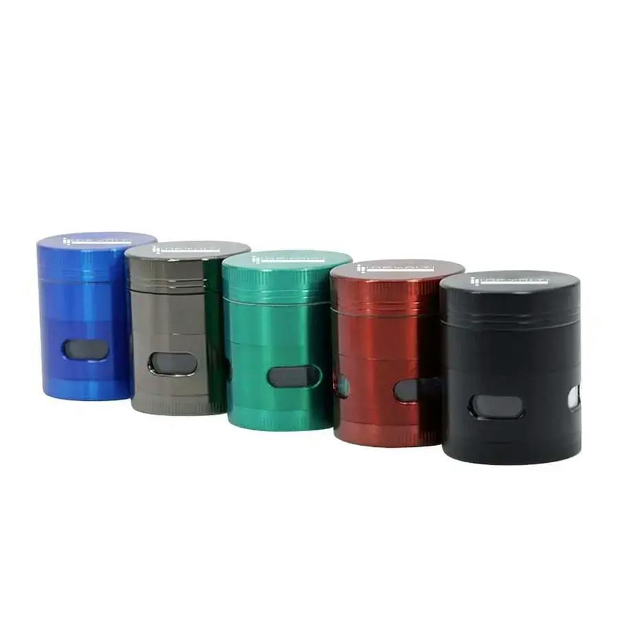 Infyniti 4-Piece Zinc Grinder with Window - Green