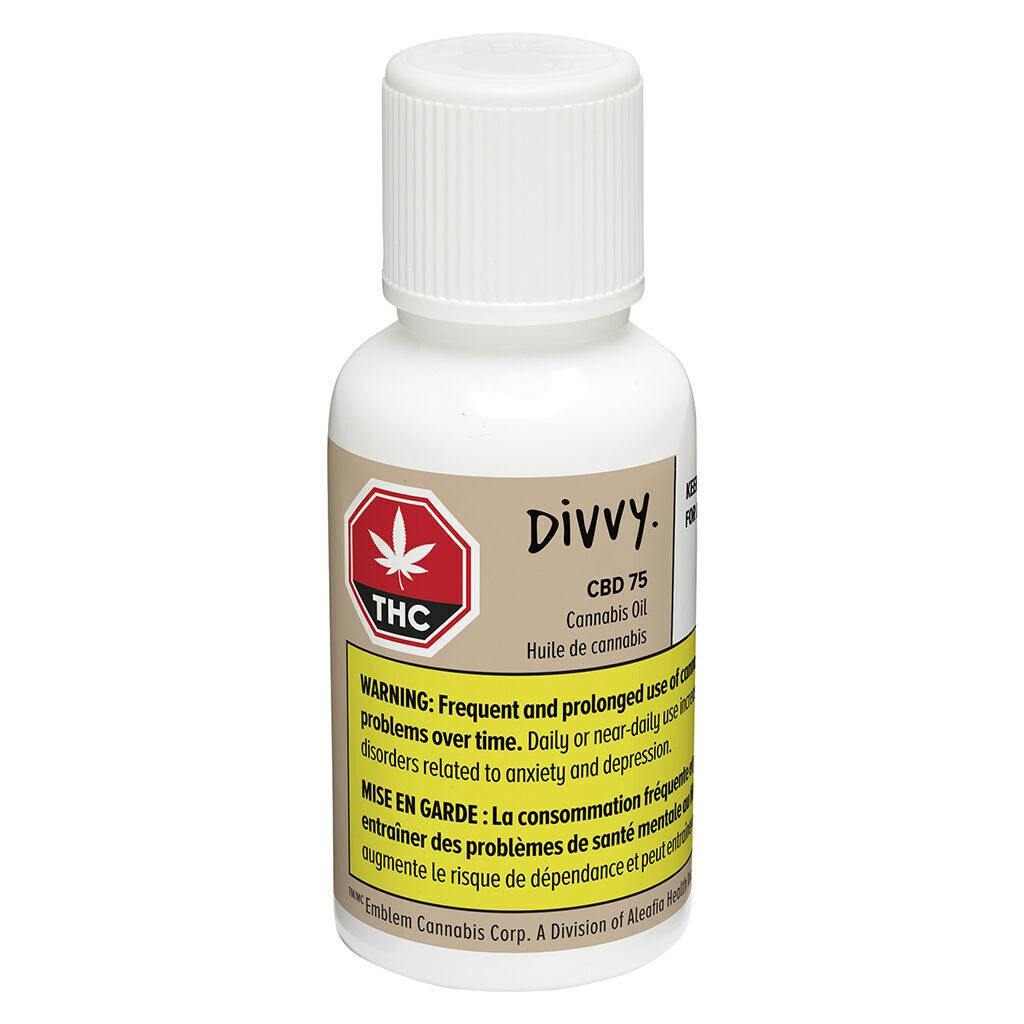 Divvy - CBD 75 Oil - Blend - 30ml