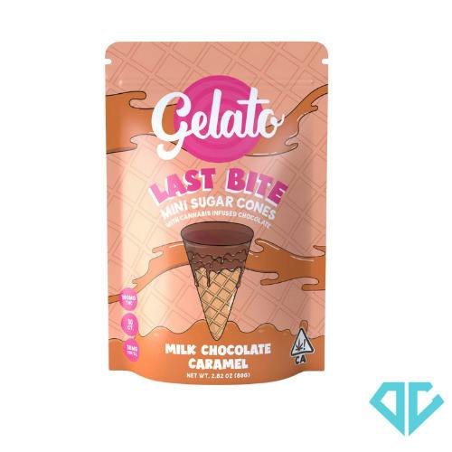 Gelato Last Bite Milk Chocolate Caramel Infused Sugar Cone 200mg