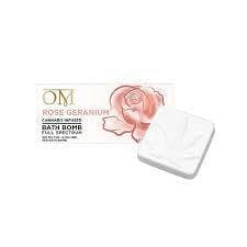OM ROSE GERANIUM 100MG BATH BOMB