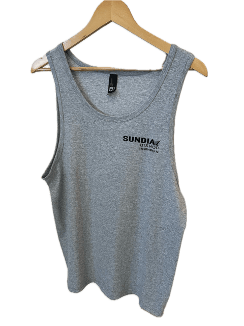 Port Company Sundial Grey Tank Top Small