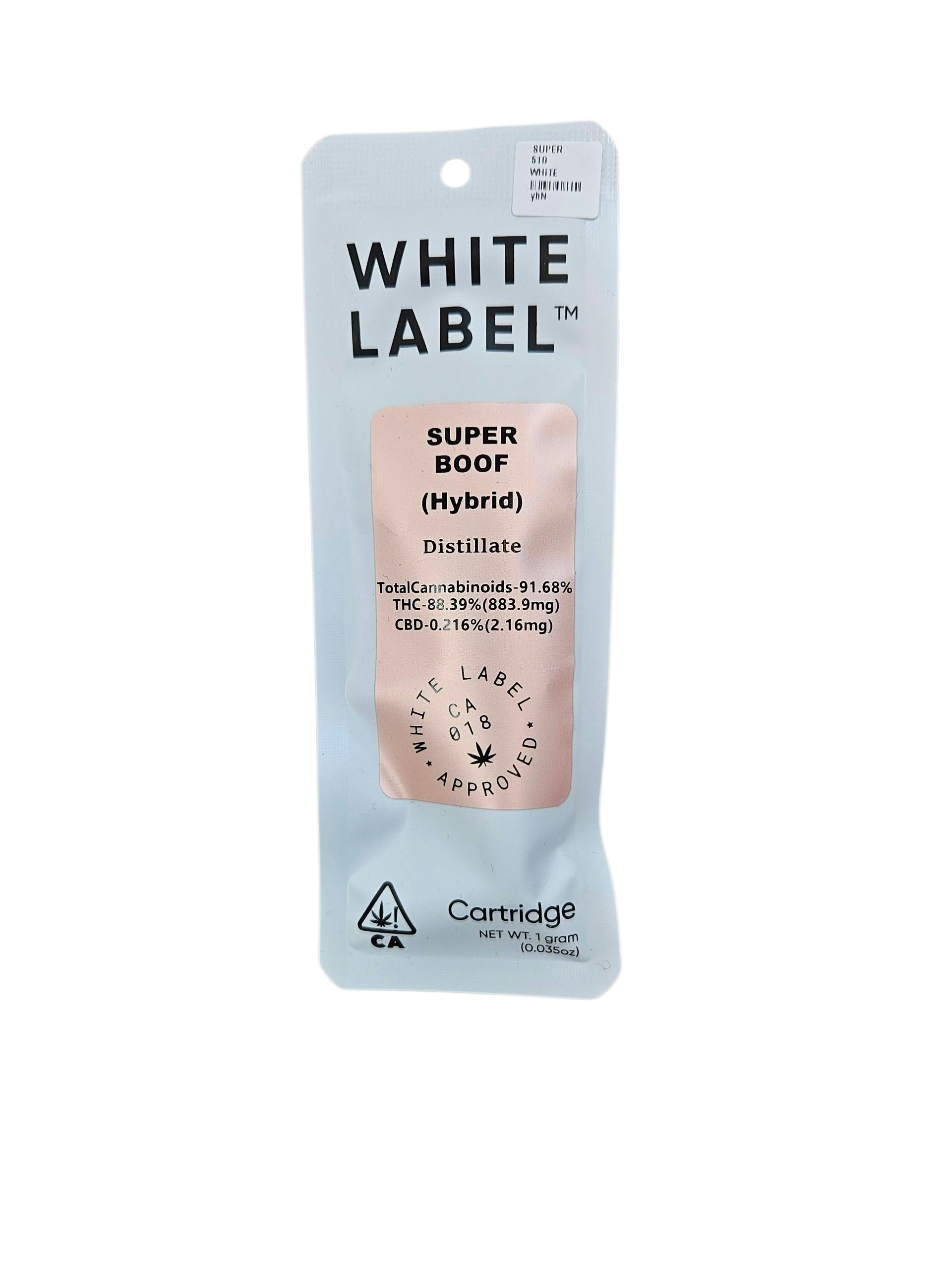 WHITE LABEL - SUPER BOOF 1G CARTRIDGE