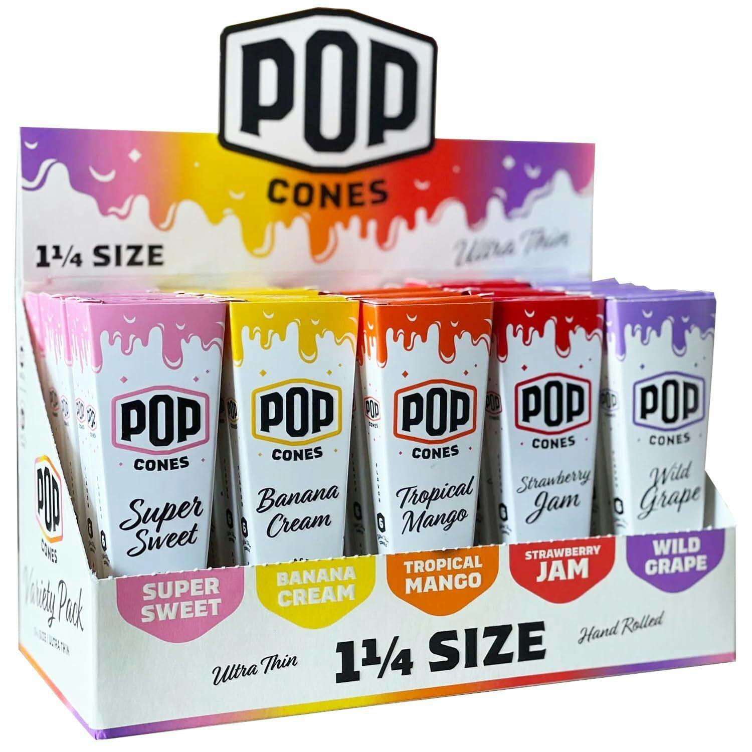 POP CONES - ULTRA THIN 1 1/4 PREROLLED CONES