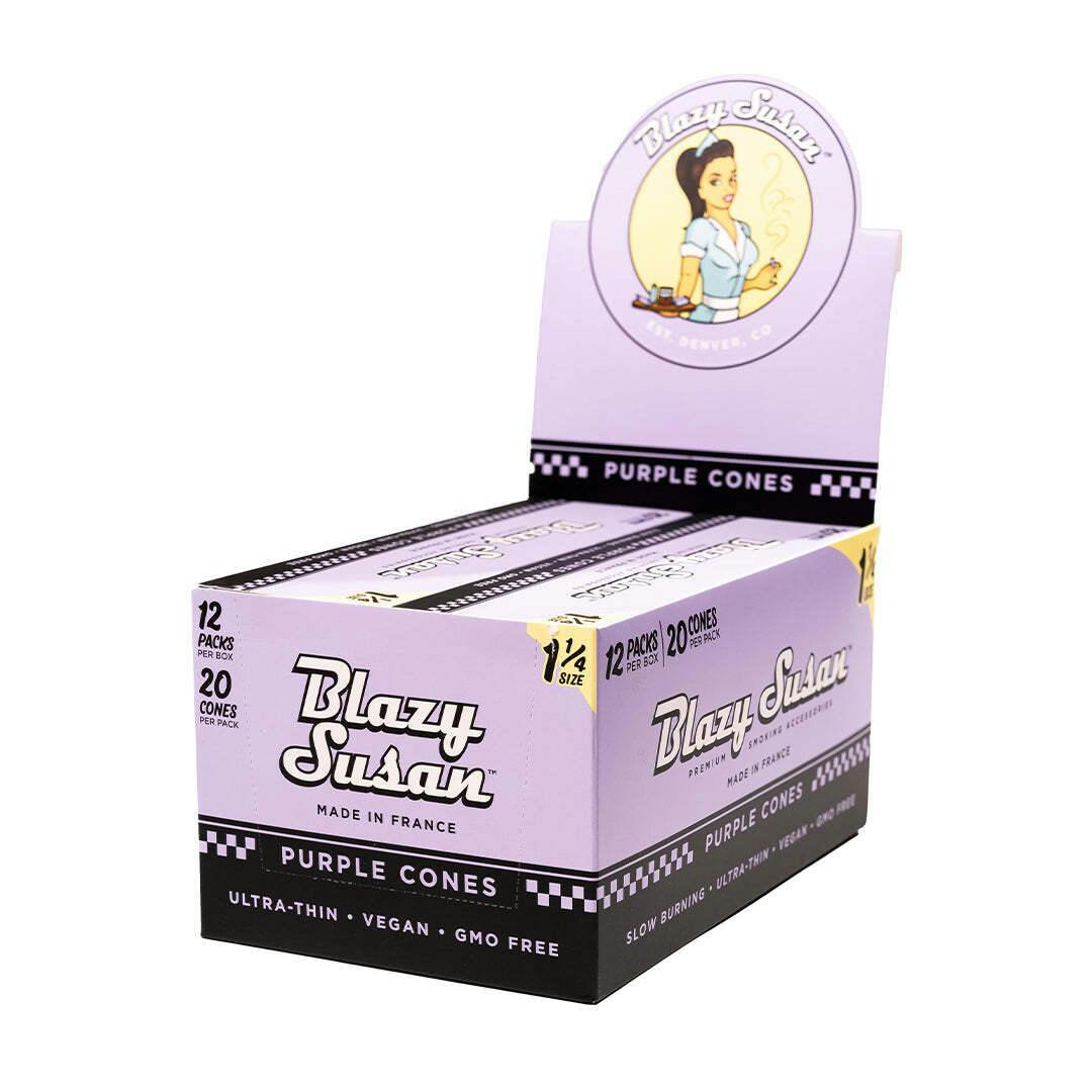 BLAZY SUSAN - PURPLE 1 1/4 CONES 20PK