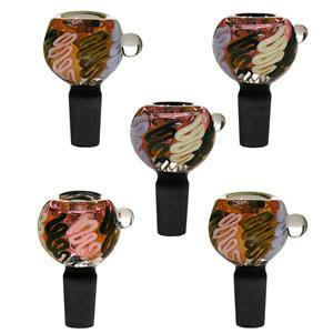 Glass bowl gold 14mm