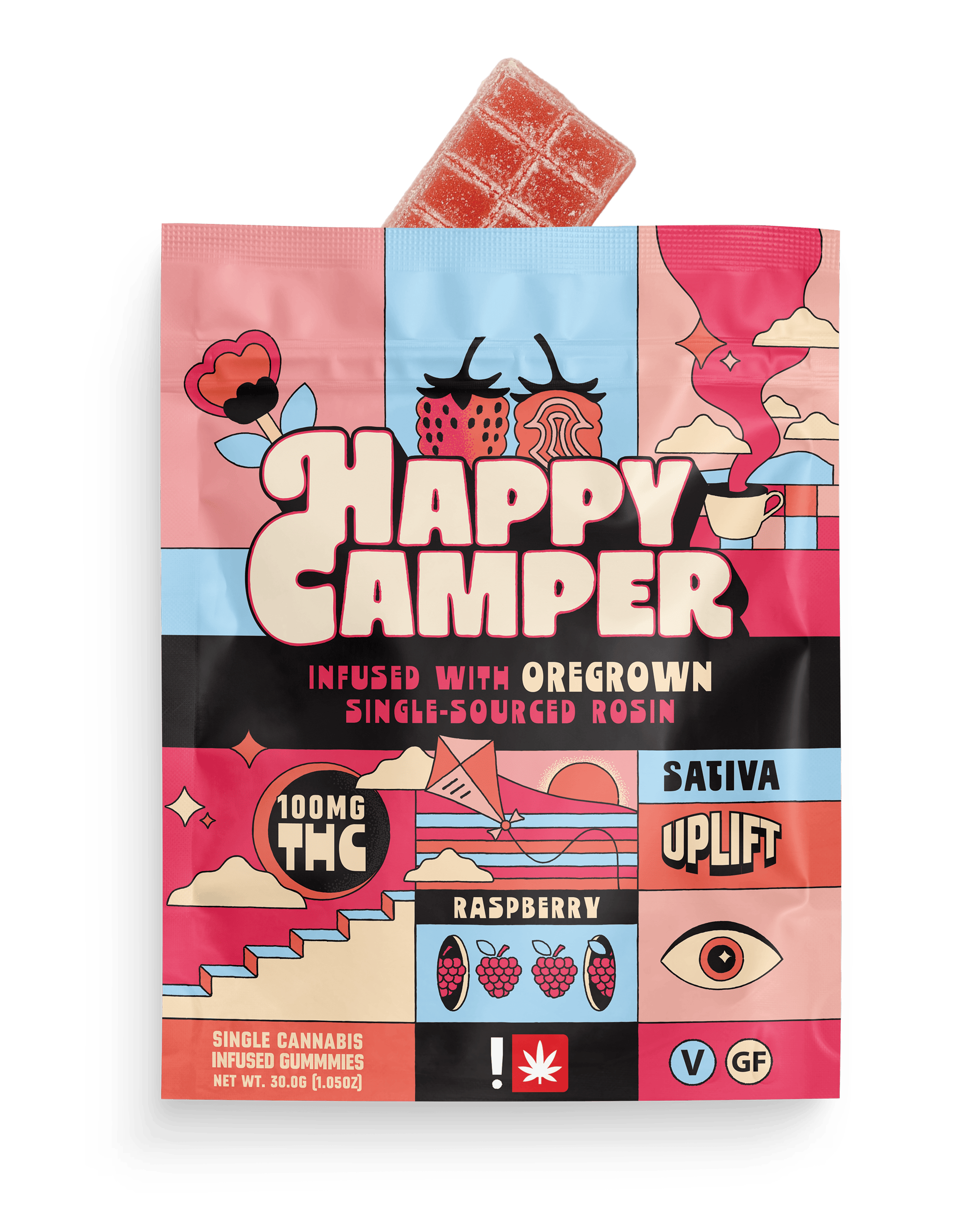 Happy Camper: Raspberry - Single