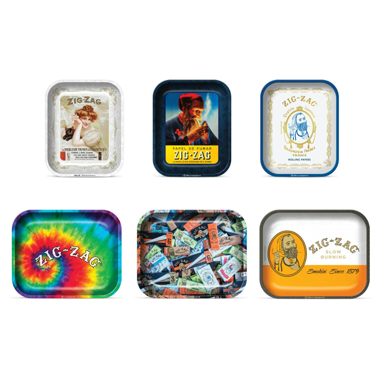 Large Rolling Tray [Assorted] | Zig-Zag - Rolling Tray