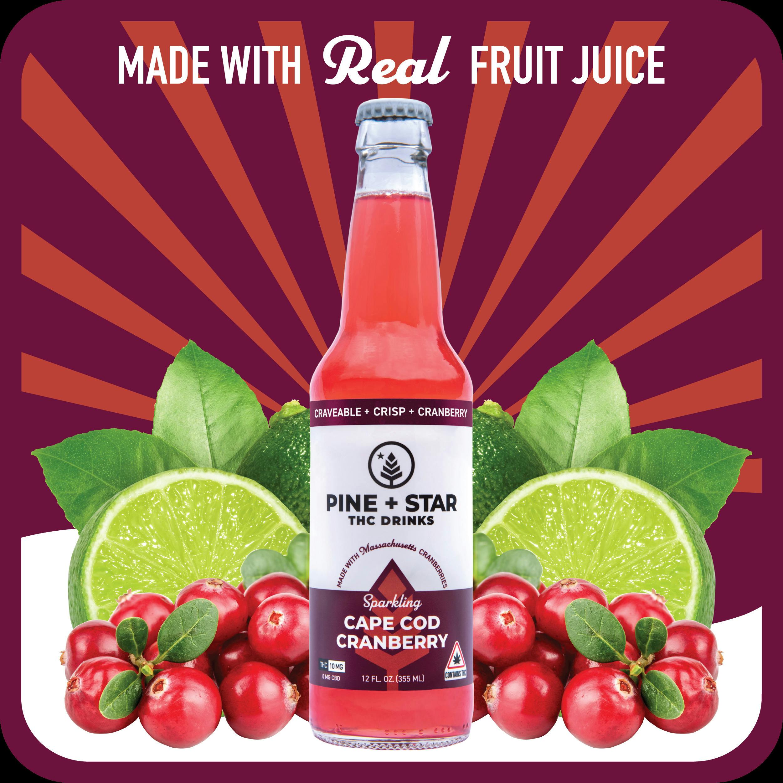 Sparkling Cape Cod Cranberry - 10mg/1pk at East Coast Cannabis Dispensary - Lebanon