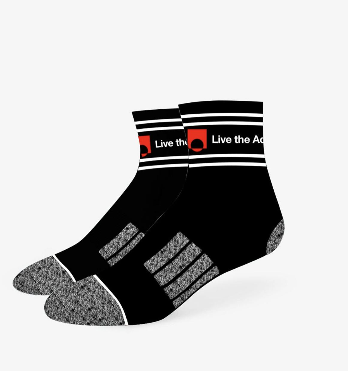 Live the Adventure Ankle Sock with Stash Pocket