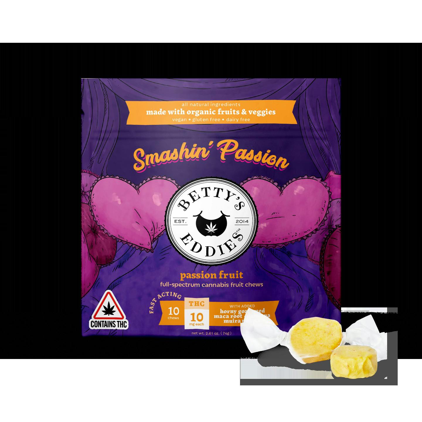 Smashin’ Passion - Passion Fruit Chews - 200mg/20pk