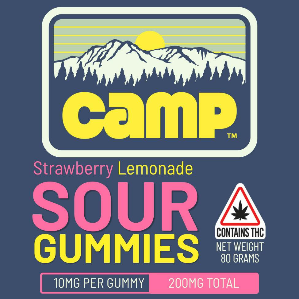 Sour Gummies - Strawberry Lemonade - 200mg/20pk