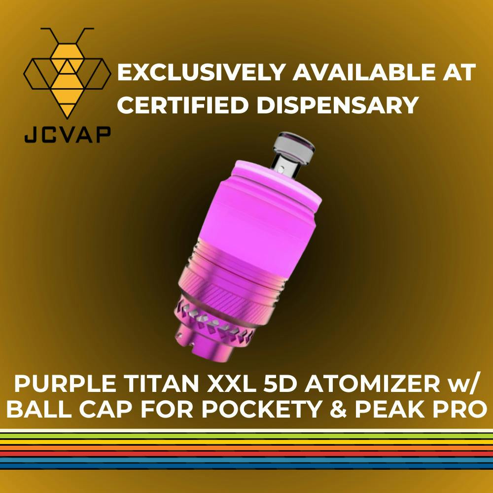 Purple Titan 5D ICA XXL Chamber w/ Quartz Insert & Ball Cap - Pockety & Peak Pro | Portable Dab A...