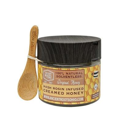 Salted Caramel Creamed Honey - Live Rosin Infused | 220mg THC | Solventless Hybrid Edible | Ancie...
