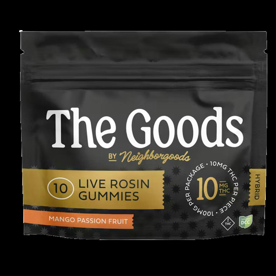 Mango Passion Fruit | 10pk 100mg Live Rosin Gummies