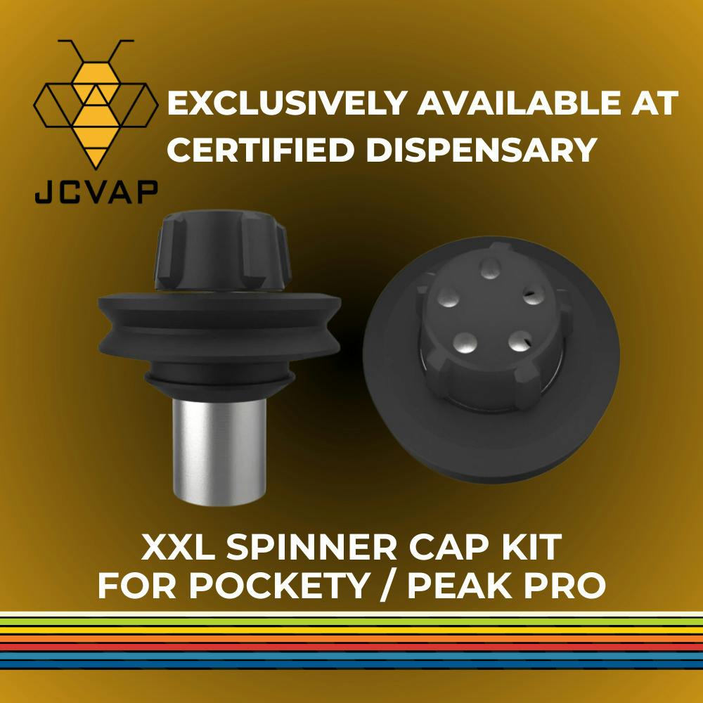 XXL Turbo Spinner Cap - Pockety & Peak Pro | Portable Vaporizer Cap | Gear | JCVAP