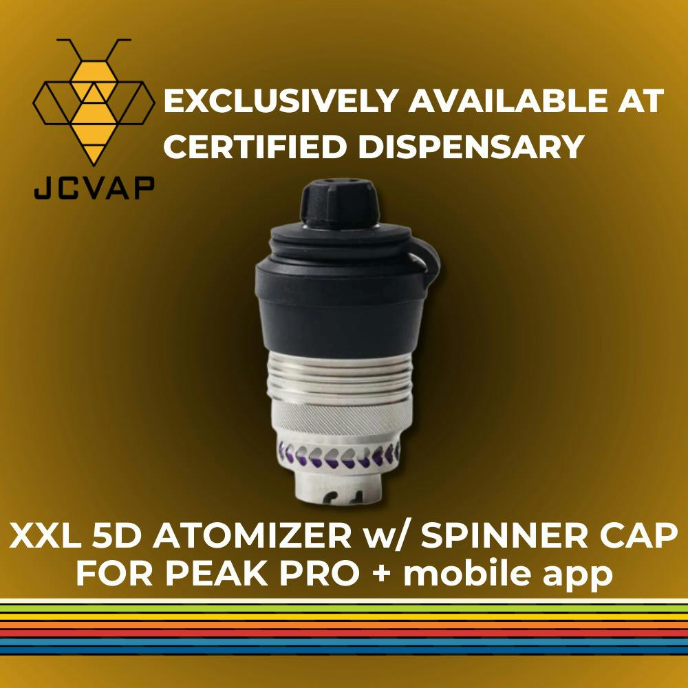 5D RBA XXL Chamber w/ Spinner Cap - Peak Pro (w/ App) | Portable Vaporizer Atomizer | Gear | JCVAP