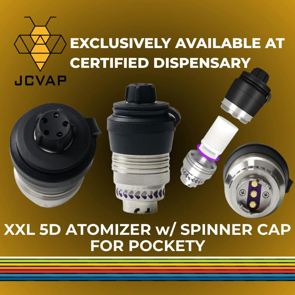 5D XXL Chamber w/ Spinner Cap - Pockety | Portable Dab Atomizer | Gear | JCVAP