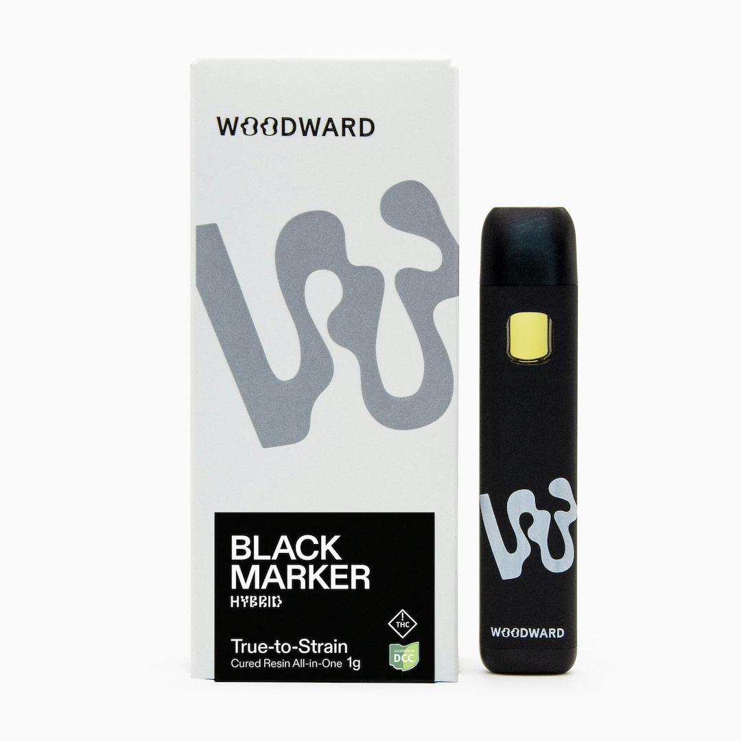 Black Marker - TTS | 1g Cured Resin Disposable